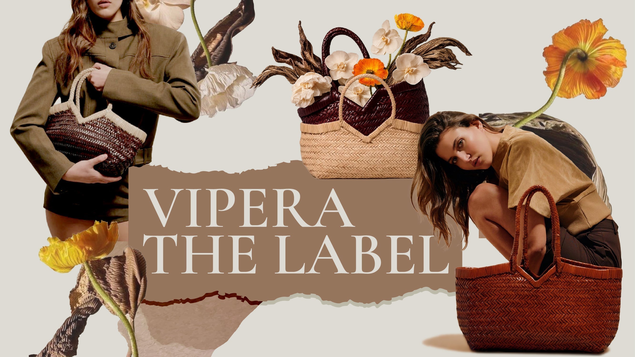 Vipera The Label handwoven Italian leather bags with timeless luxury style
