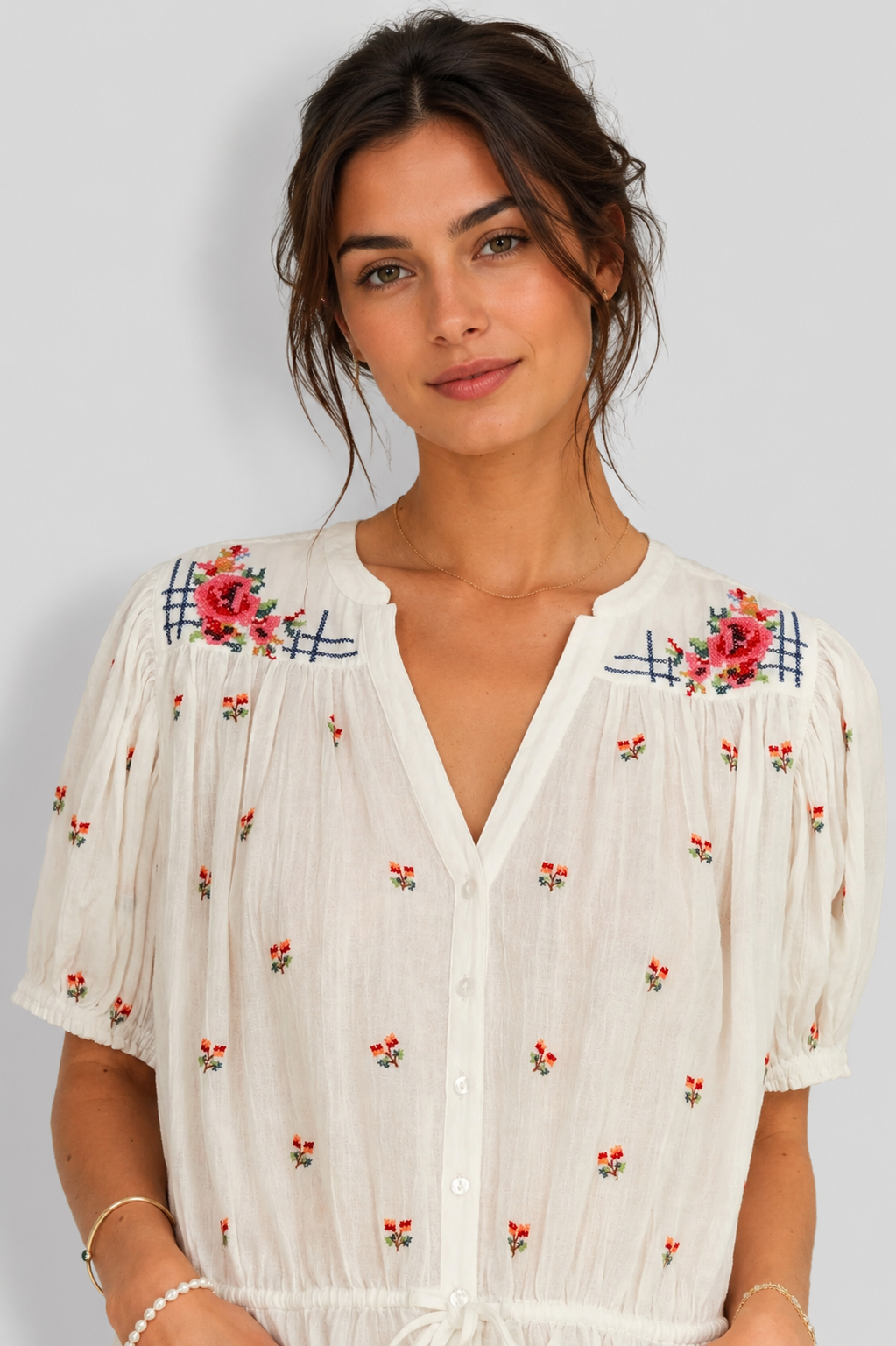 Harlie Embroidered Top