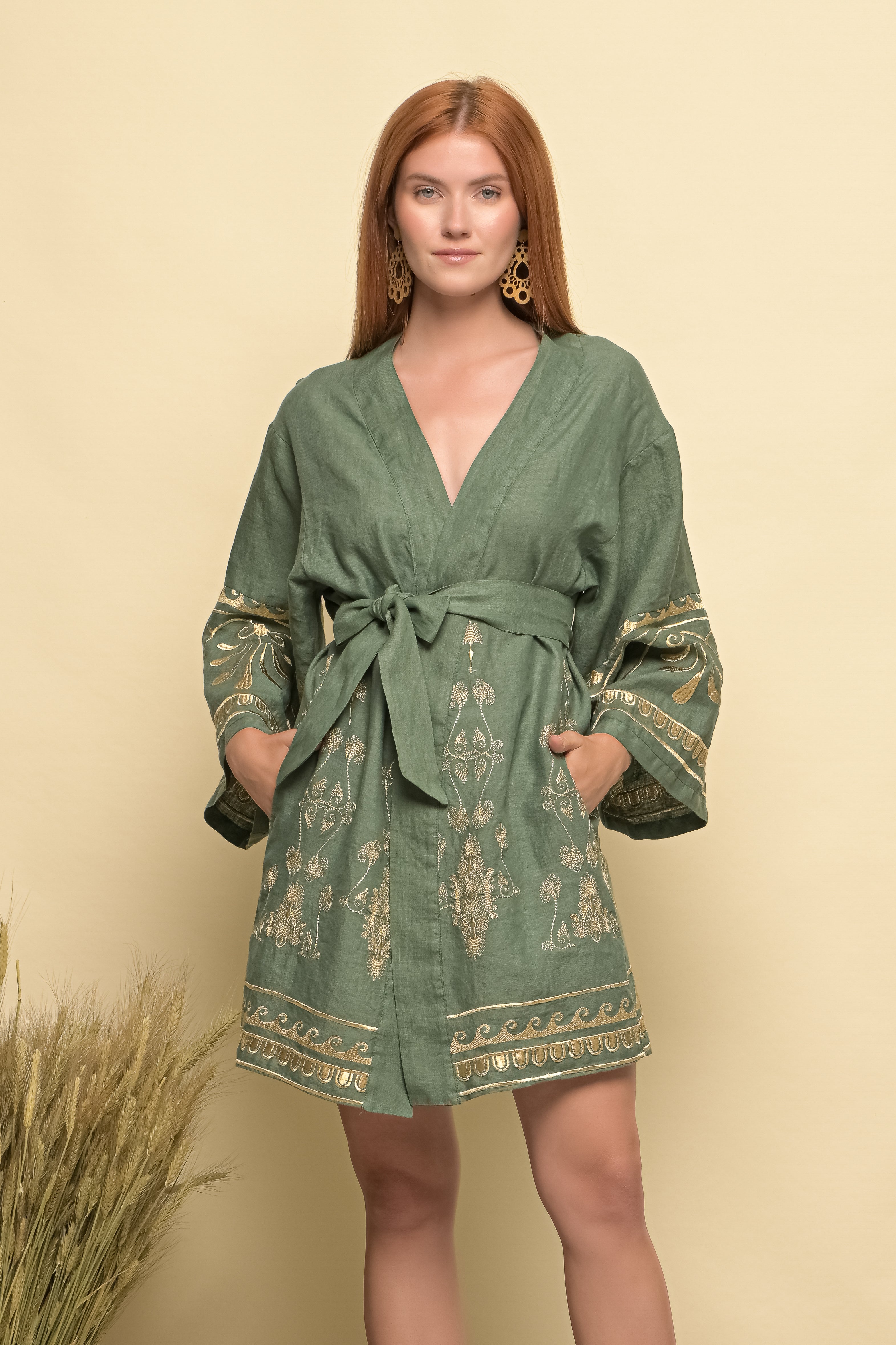 Thaleia Embroidered Kimono