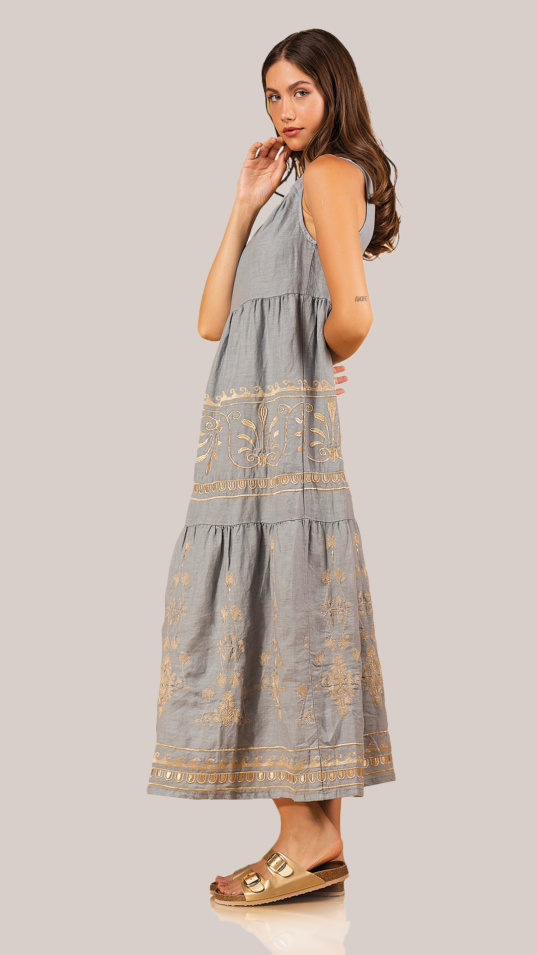 Lyra Embroidered Dress