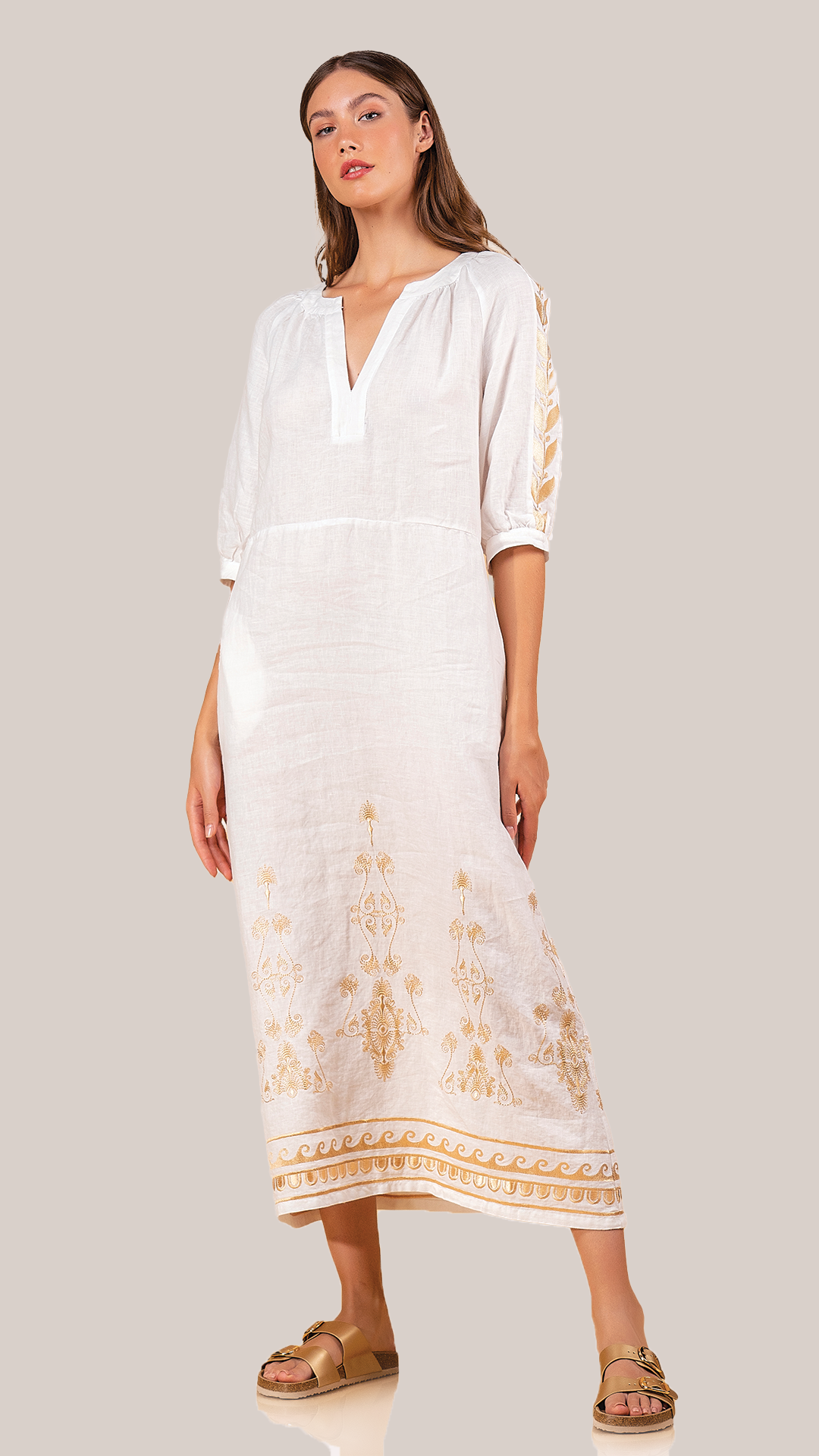 Eos Embroidered Dress