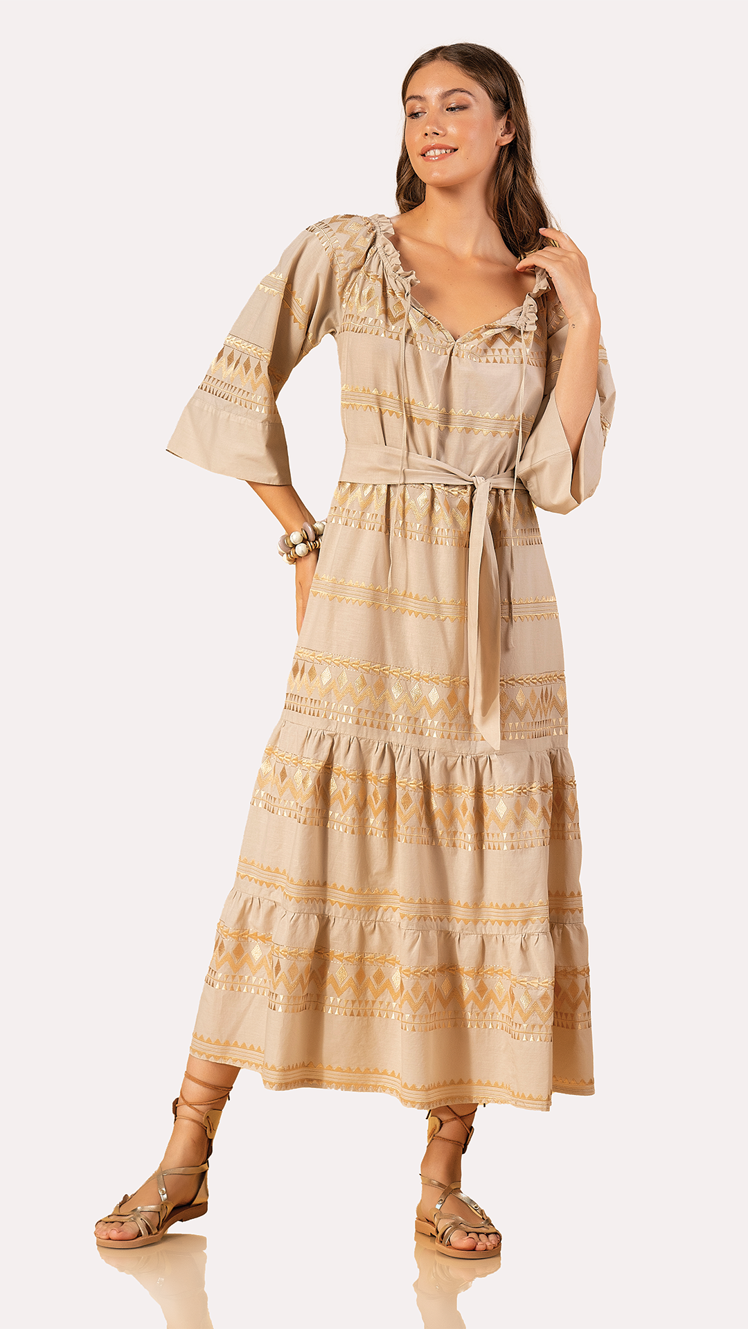 Selene Embroidered Dress