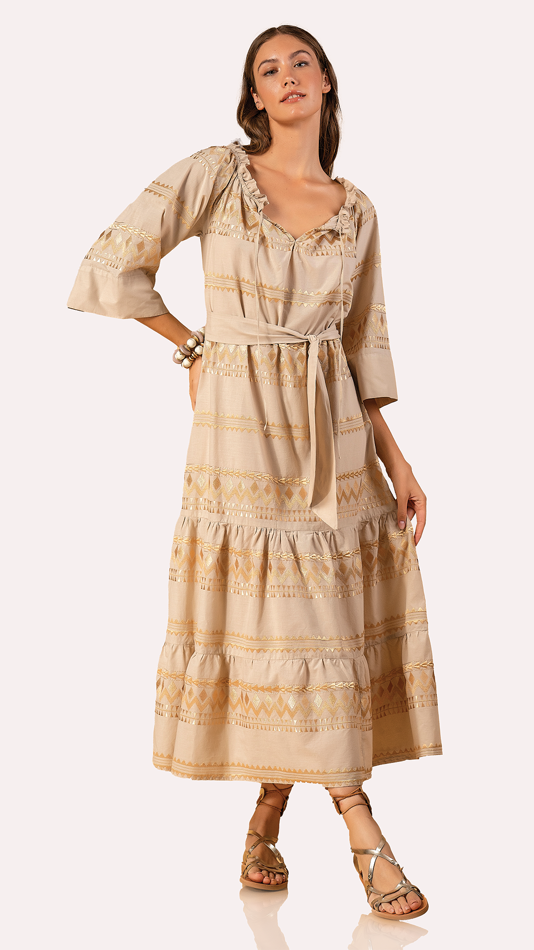 Selene Embroidered Dress