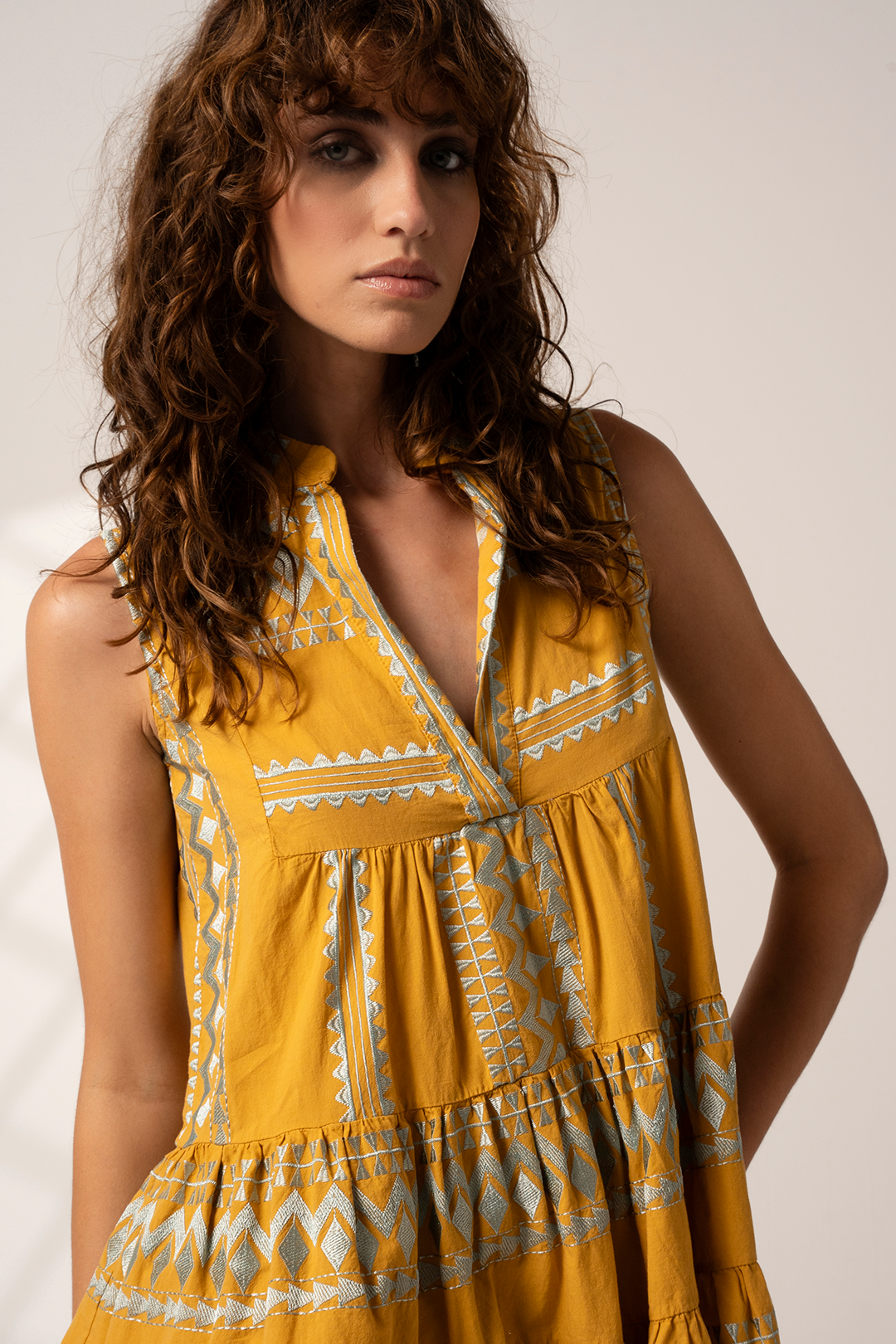 Solana Embroidered Dress