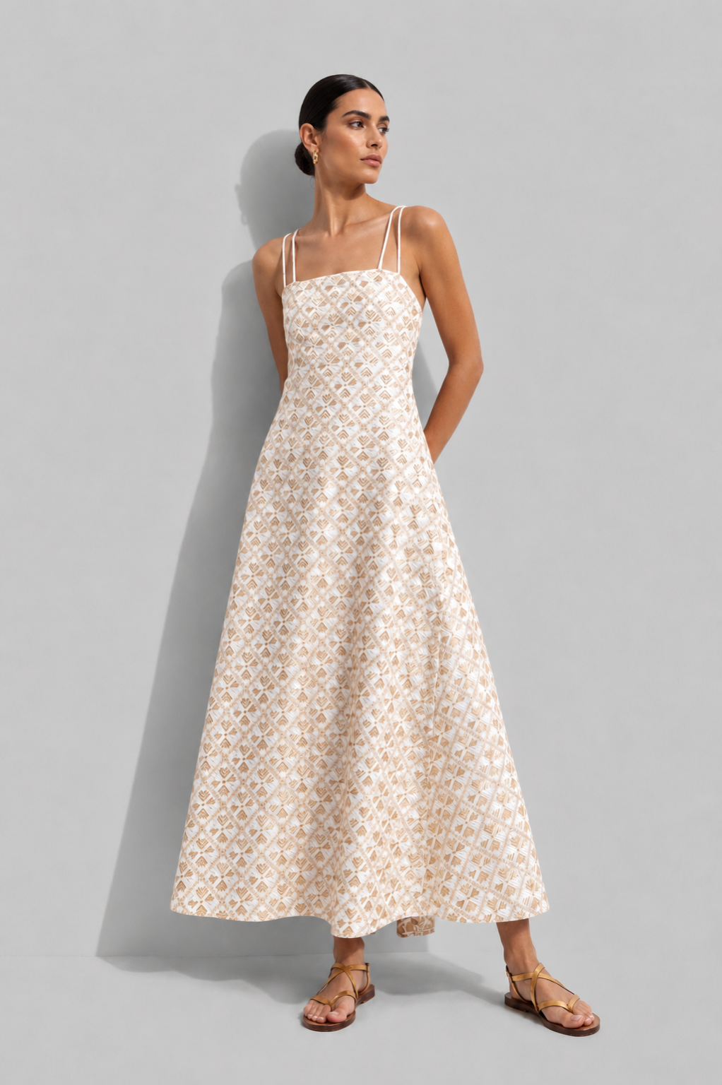 Flakes Midi Dress
