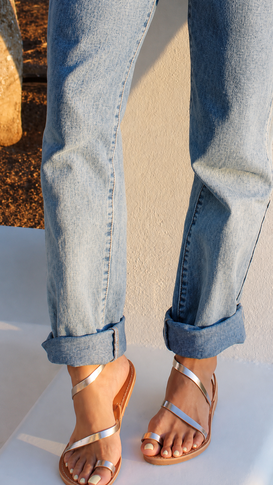 Lilou Silver Sandals