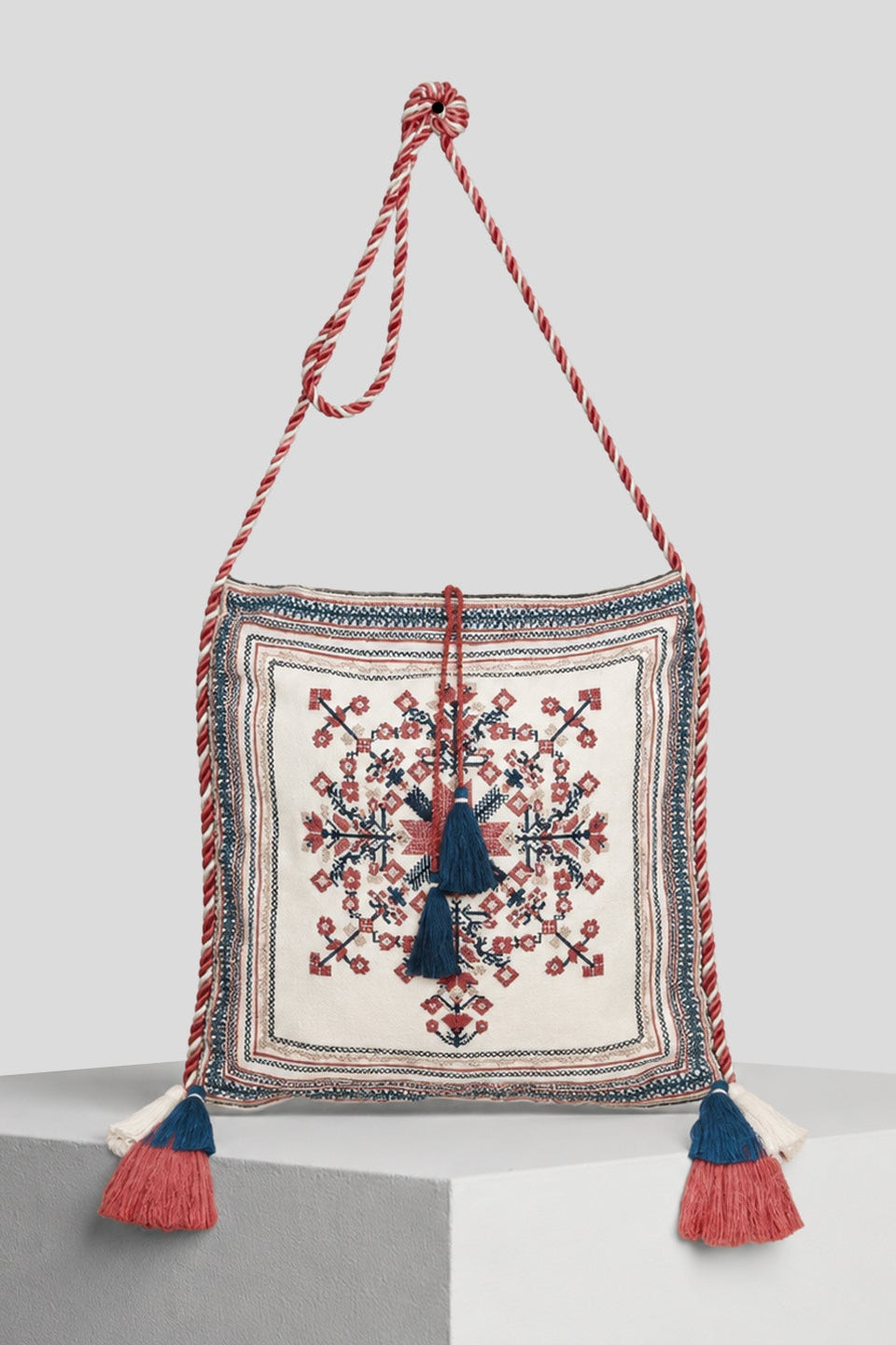 Calista Embroidered Crossbody Bag