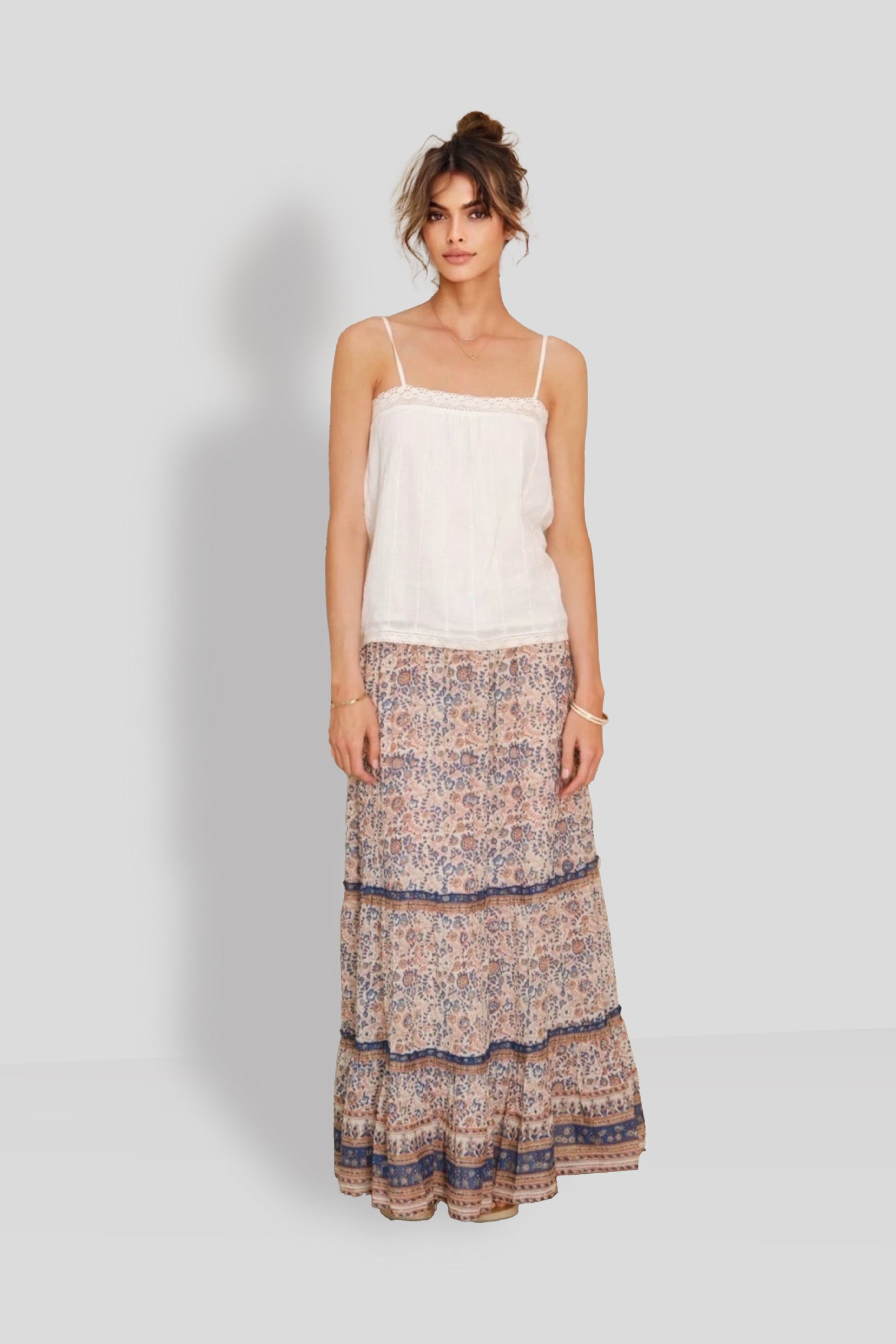Cass Print Maxi Skirt