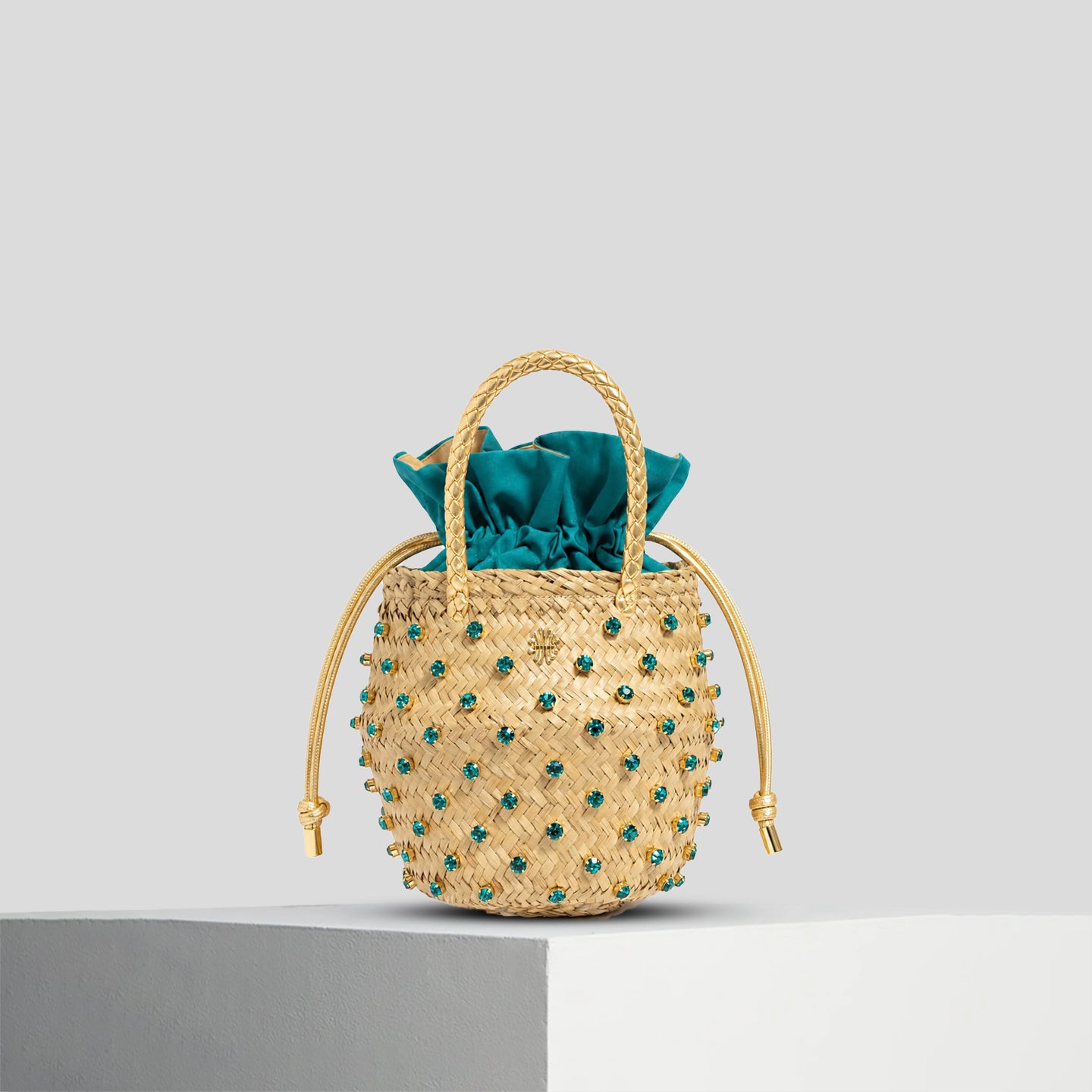 Crystal Bucket Bag.