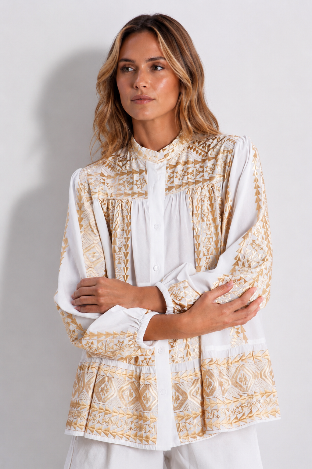 Triangle Ruffle Shirt.