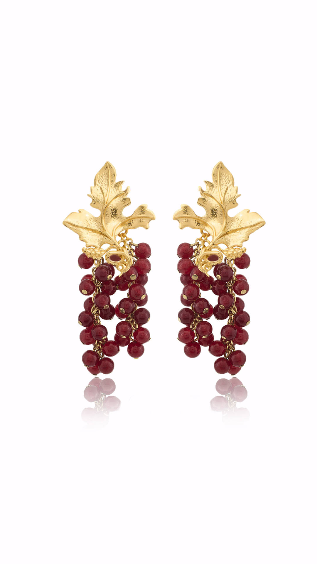 Mini Adile Earrings in Red