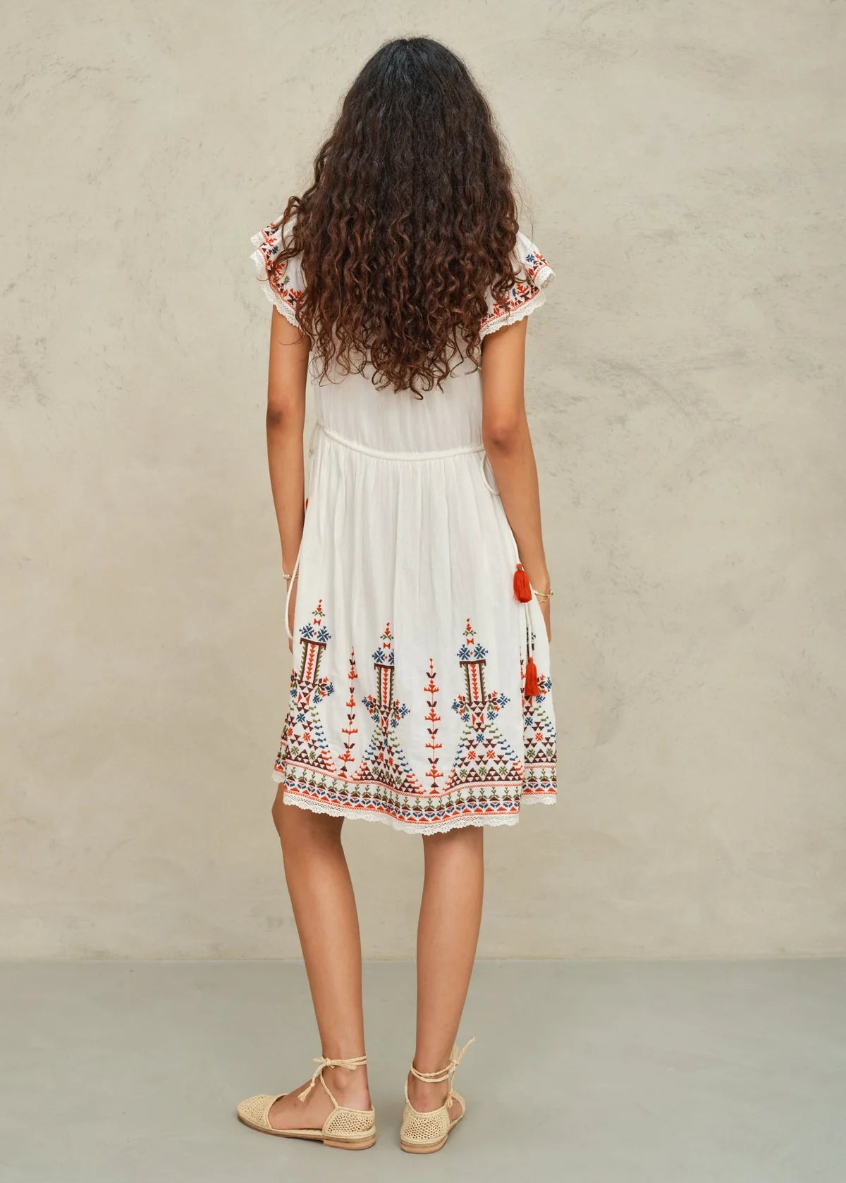 Rani Embroidered Midi Dress