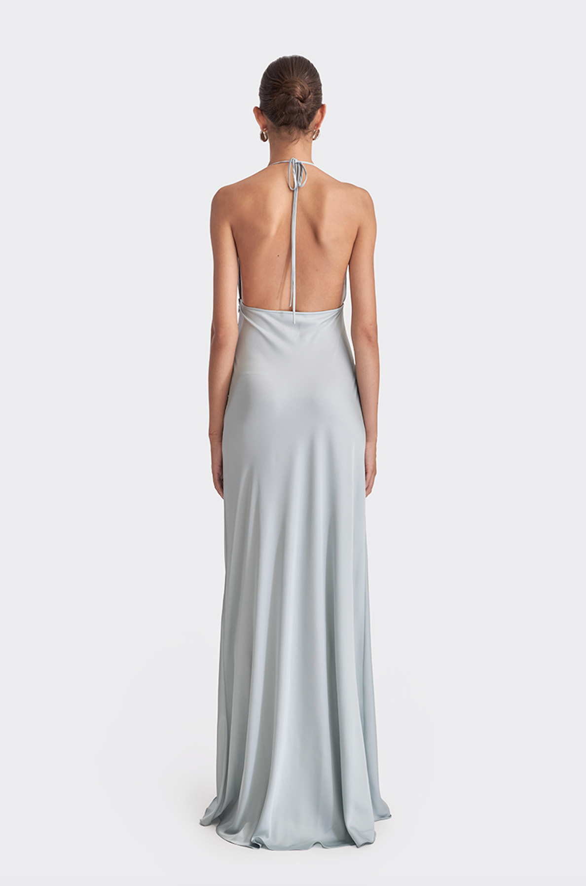 Ms Pleat Dress in Blue