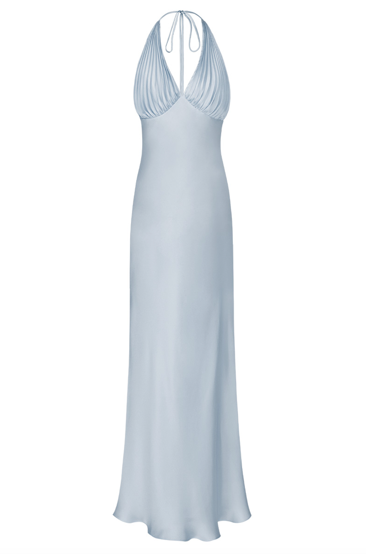 Ms Pleat Dress in Blue