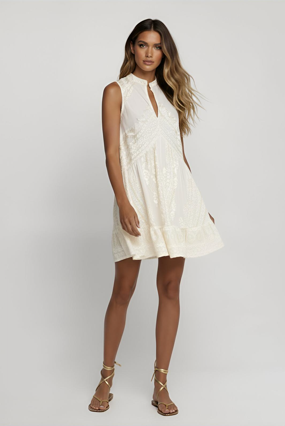 Paros Embroidered Mini