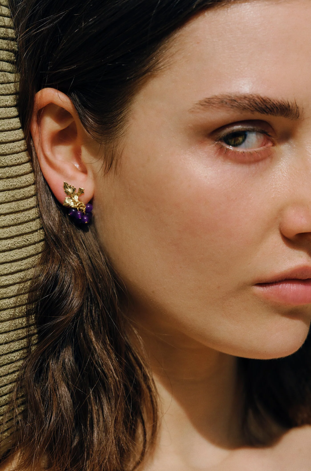 Siena Earrings in Aubergine