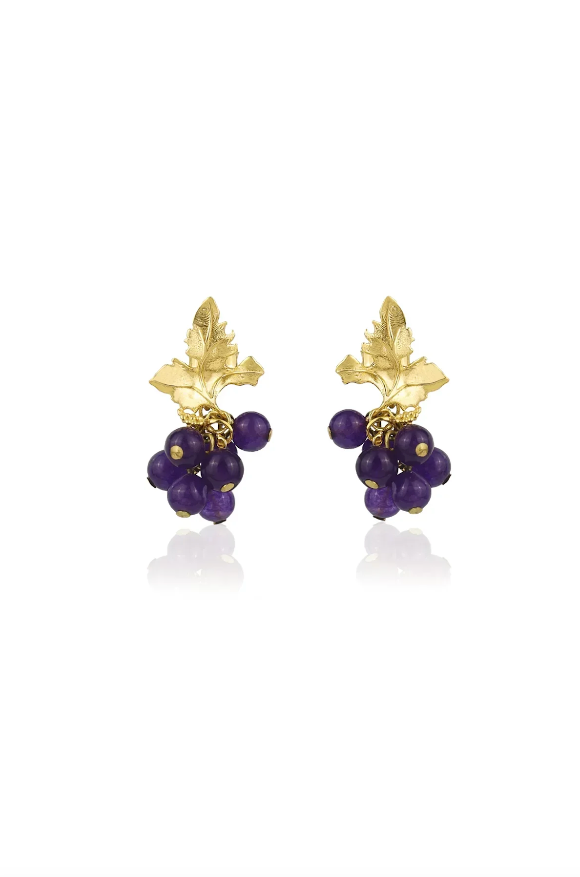 Siena Earrings in Aubergine