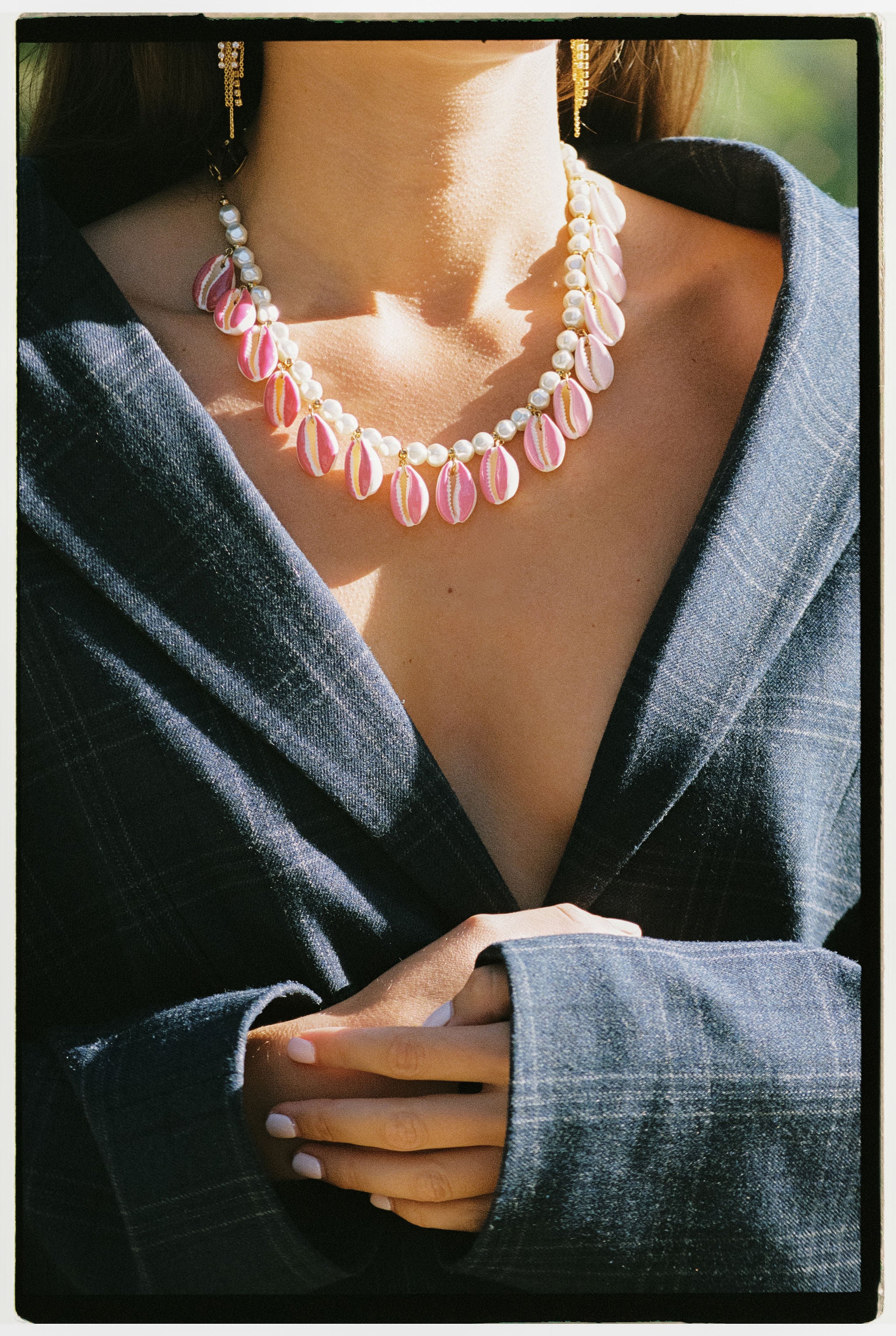 Shell Necklace in Rose