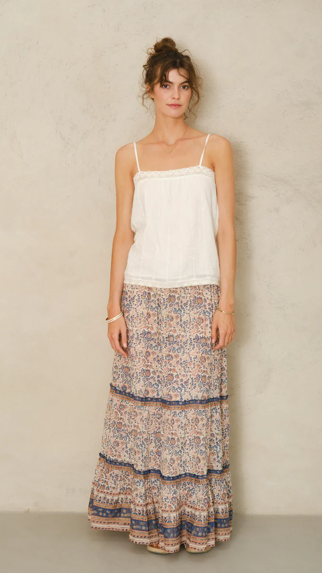 Cass Print Maxi Skirt