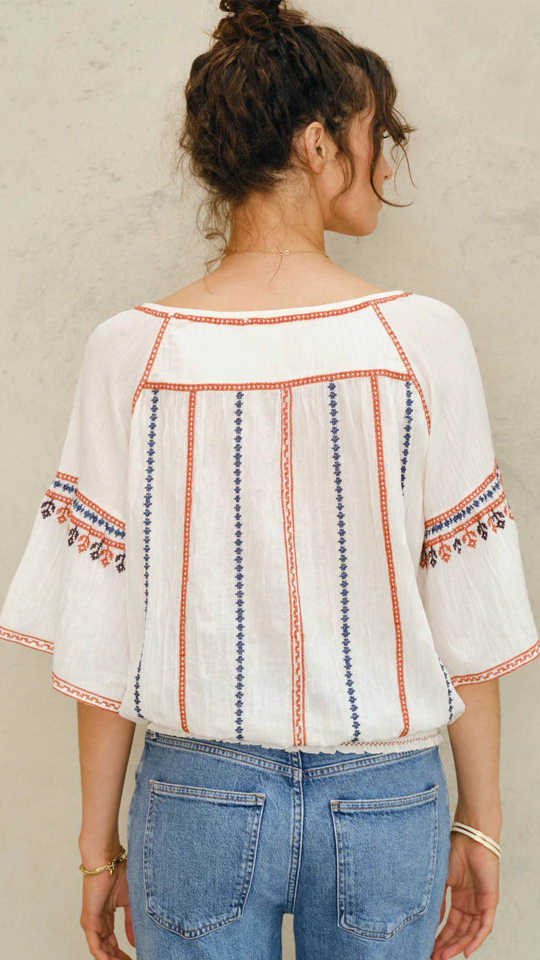 Lena Embroidered Top