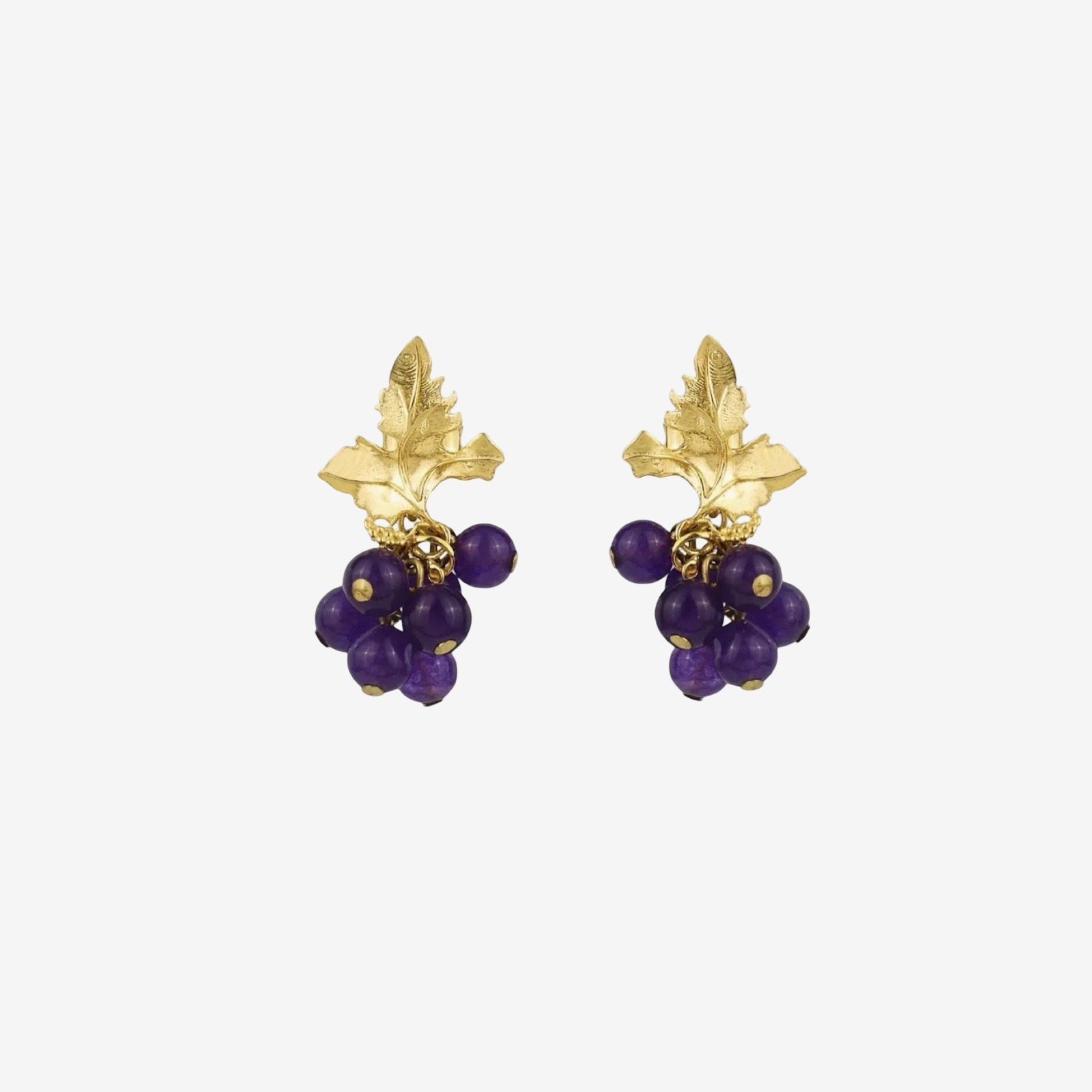 Siena Earrings in Aubergine