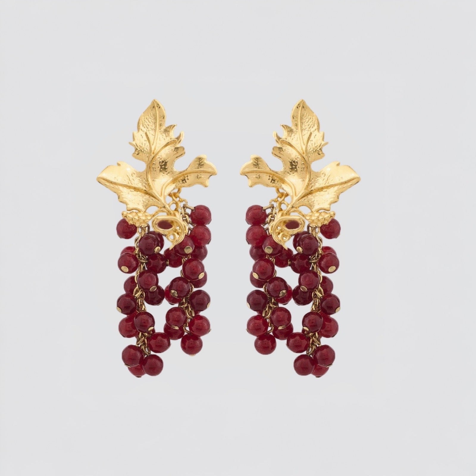 Mini Adile Earrings in Red