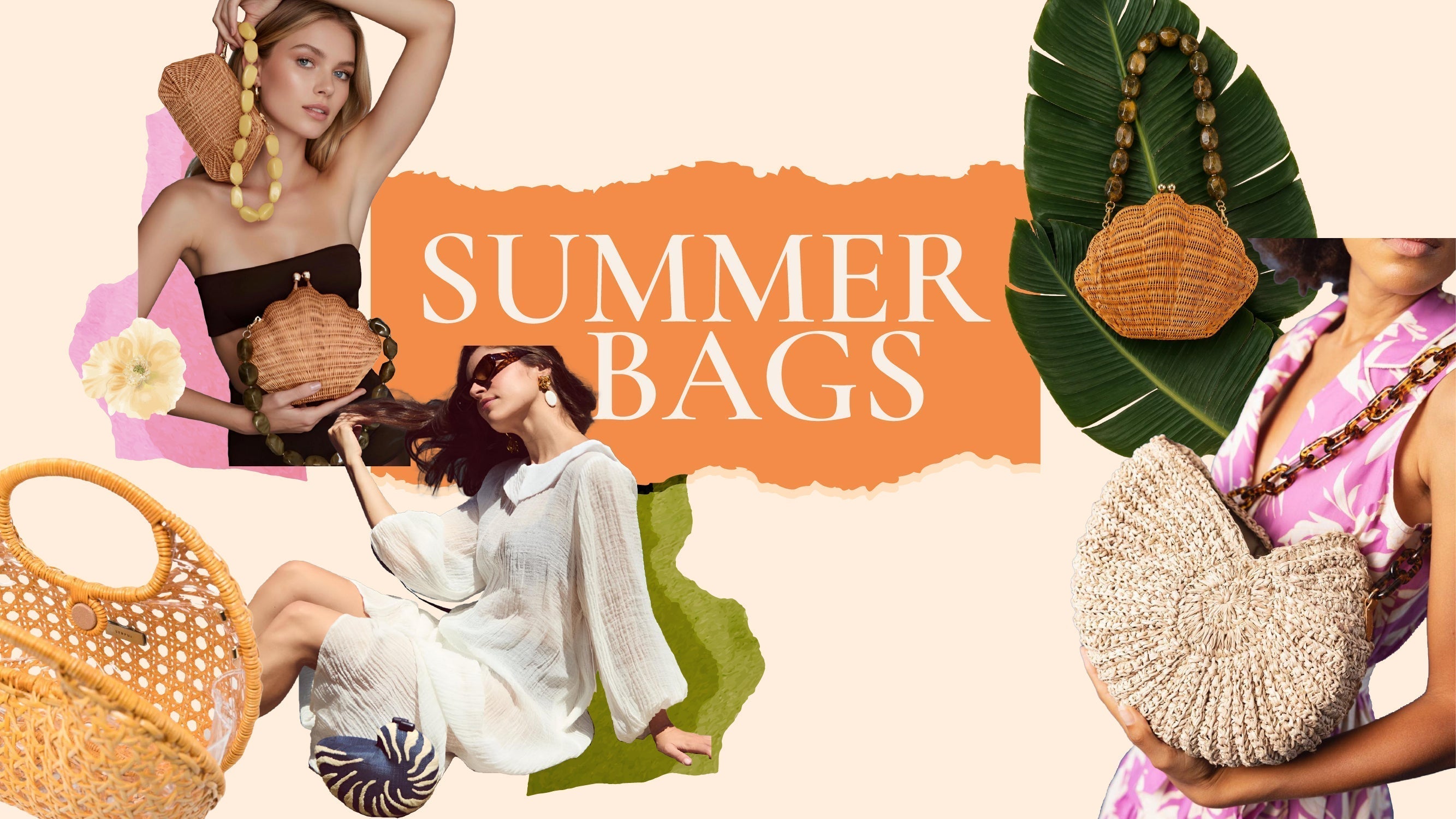 Summer Bags 2026 featuring raffia, rattan and woven resortwear accessories