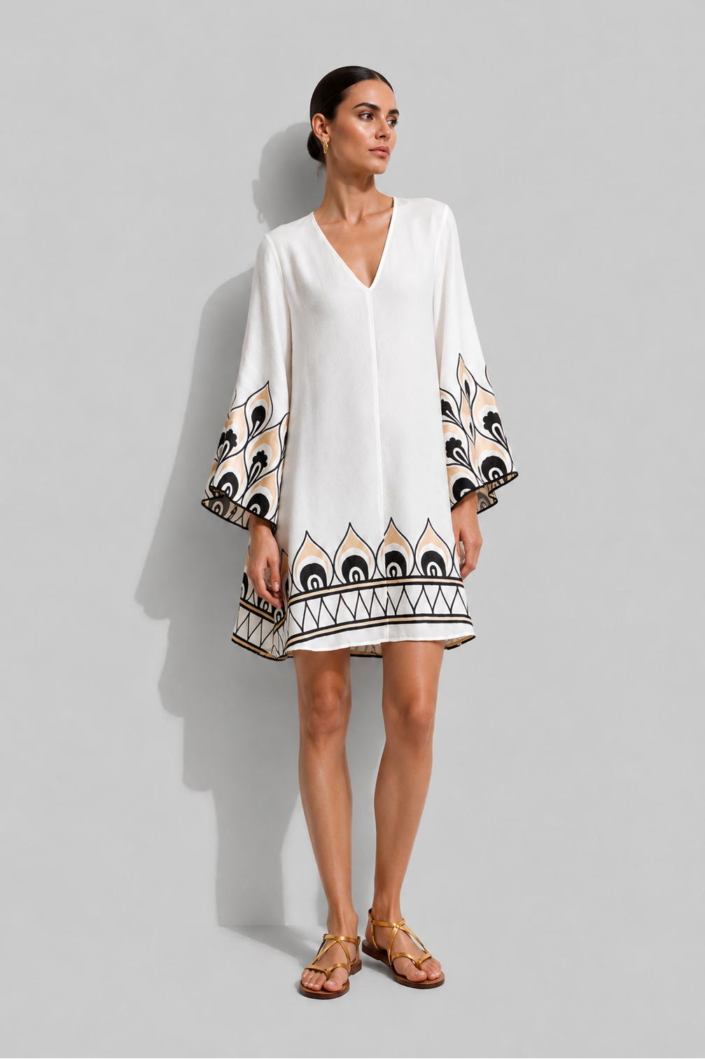 Greek Archaic Kori Phoenix Belted Mini