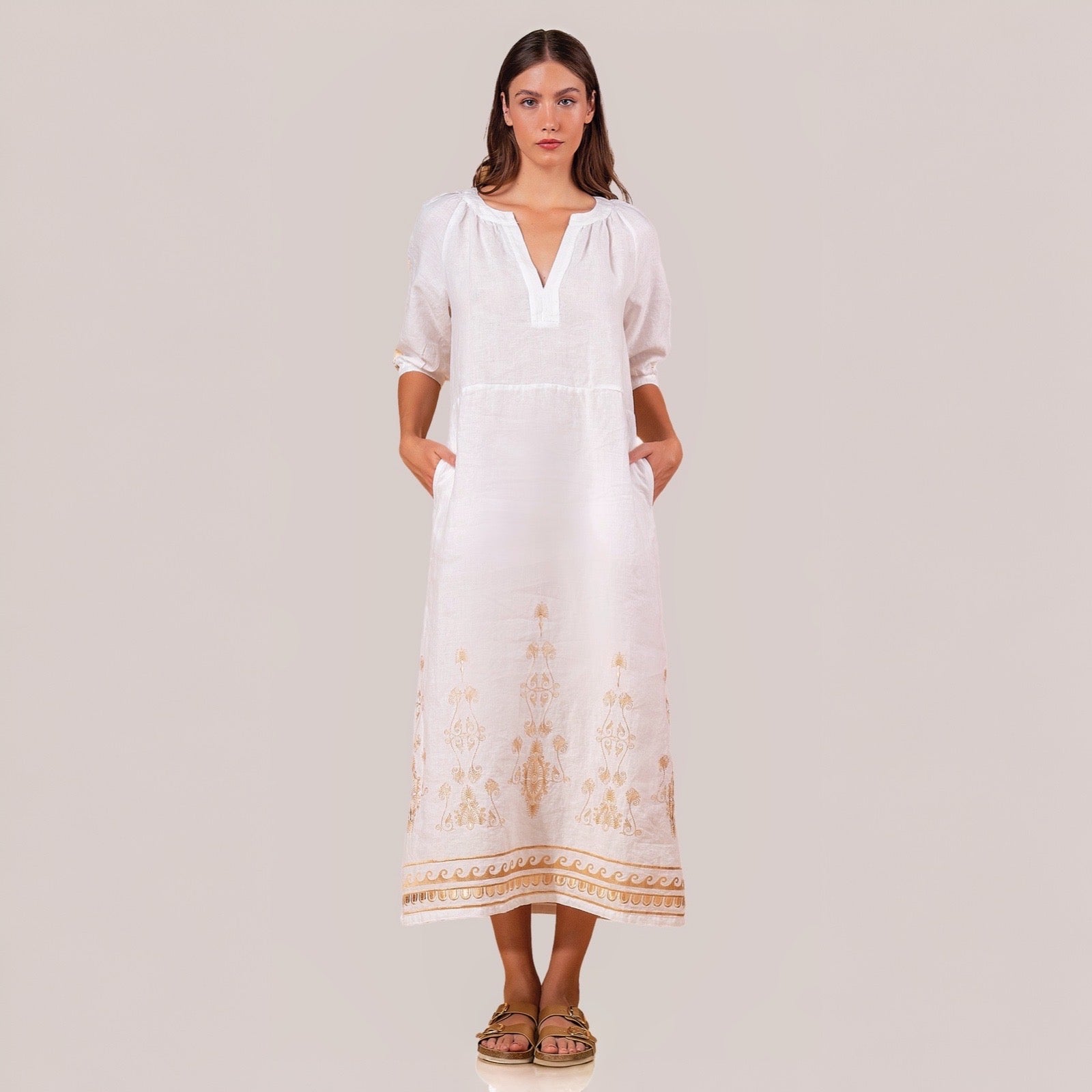 Eos Embroidered Dress