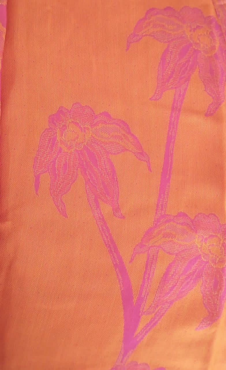 Brahmaki Bougainvillea Lyocell Amara Dress  Orange side