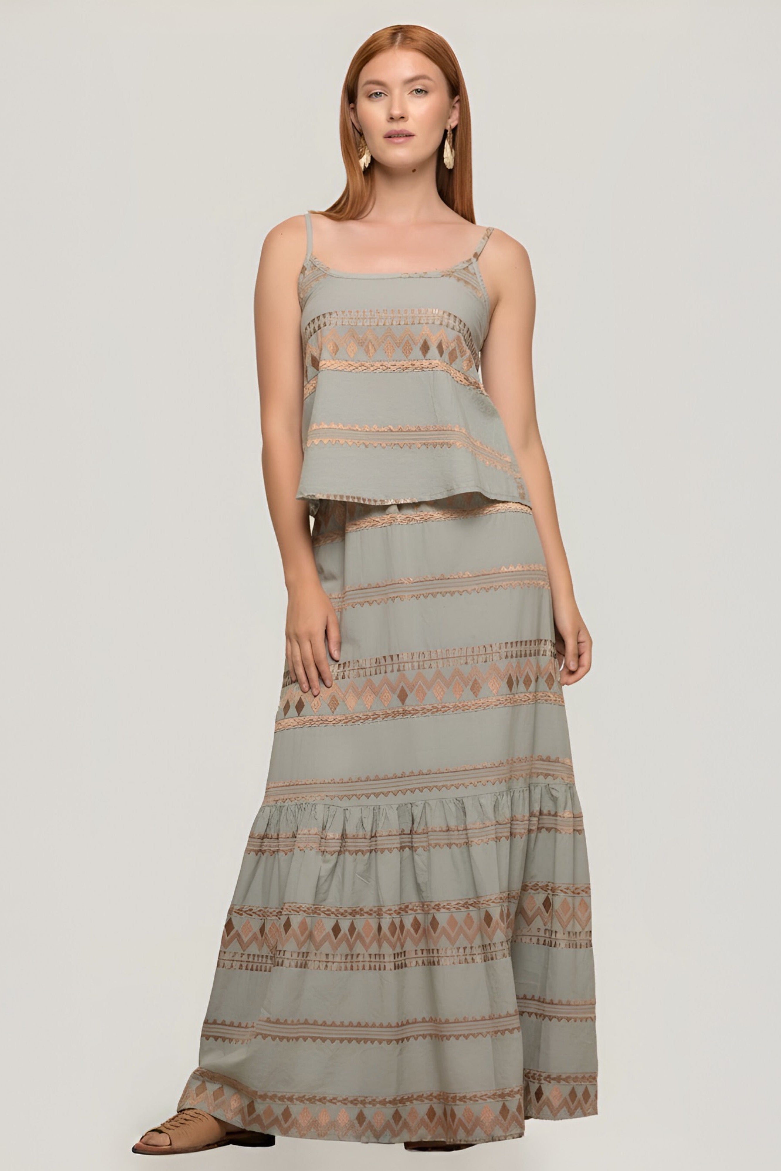 Antheia Top & Skirt Set