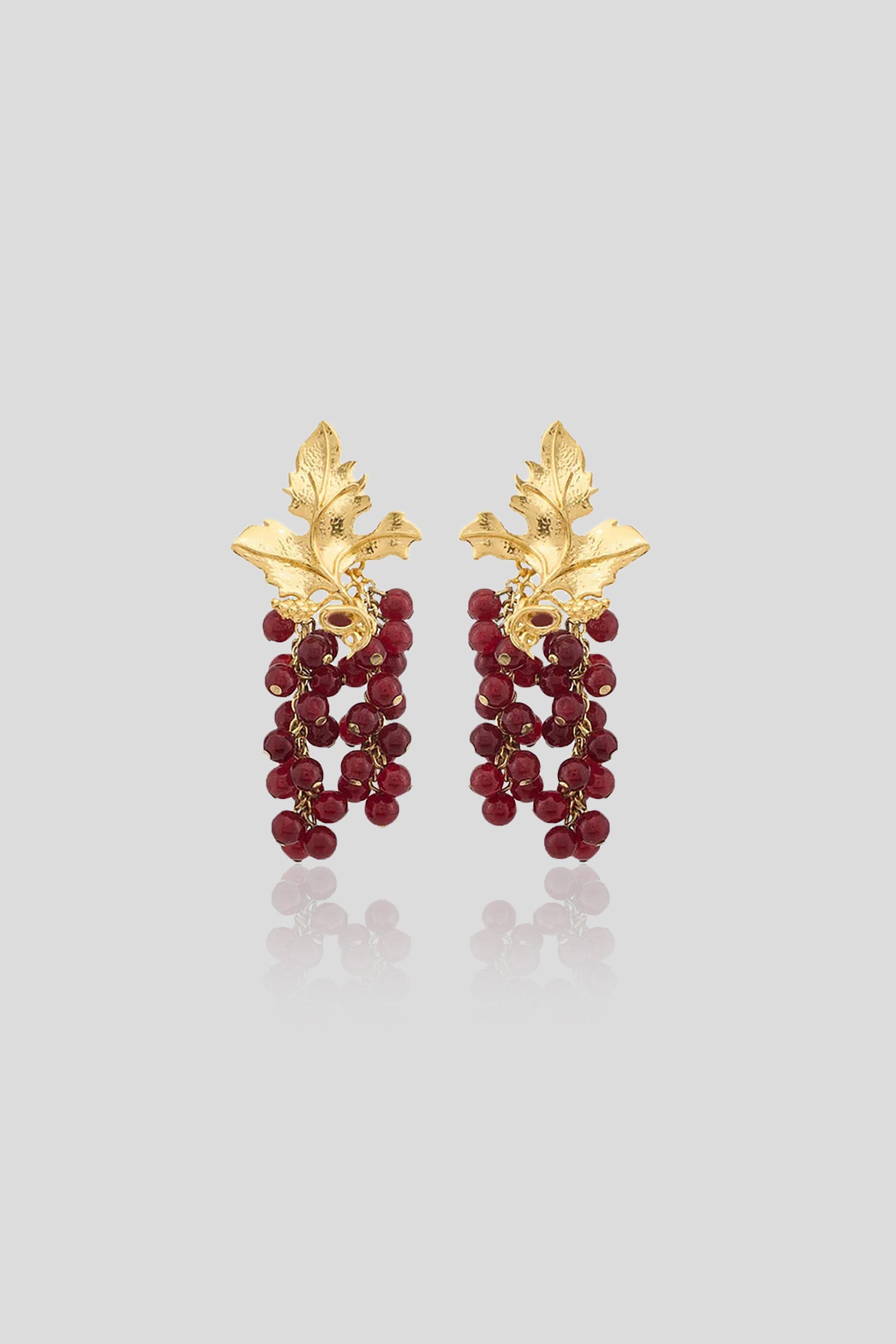Mini Adile Earrings in Red