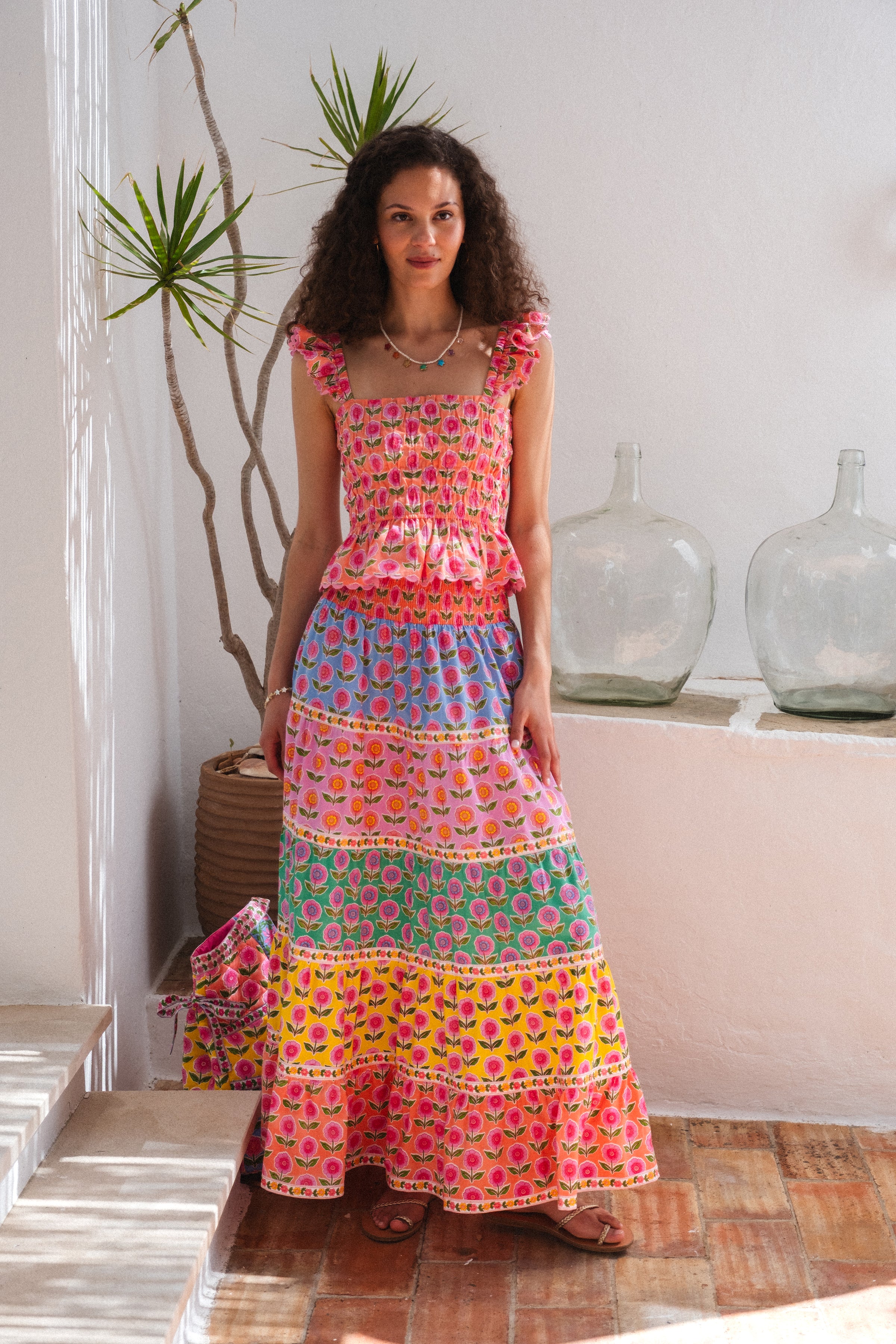 Pink City Print Jessica Top Full view