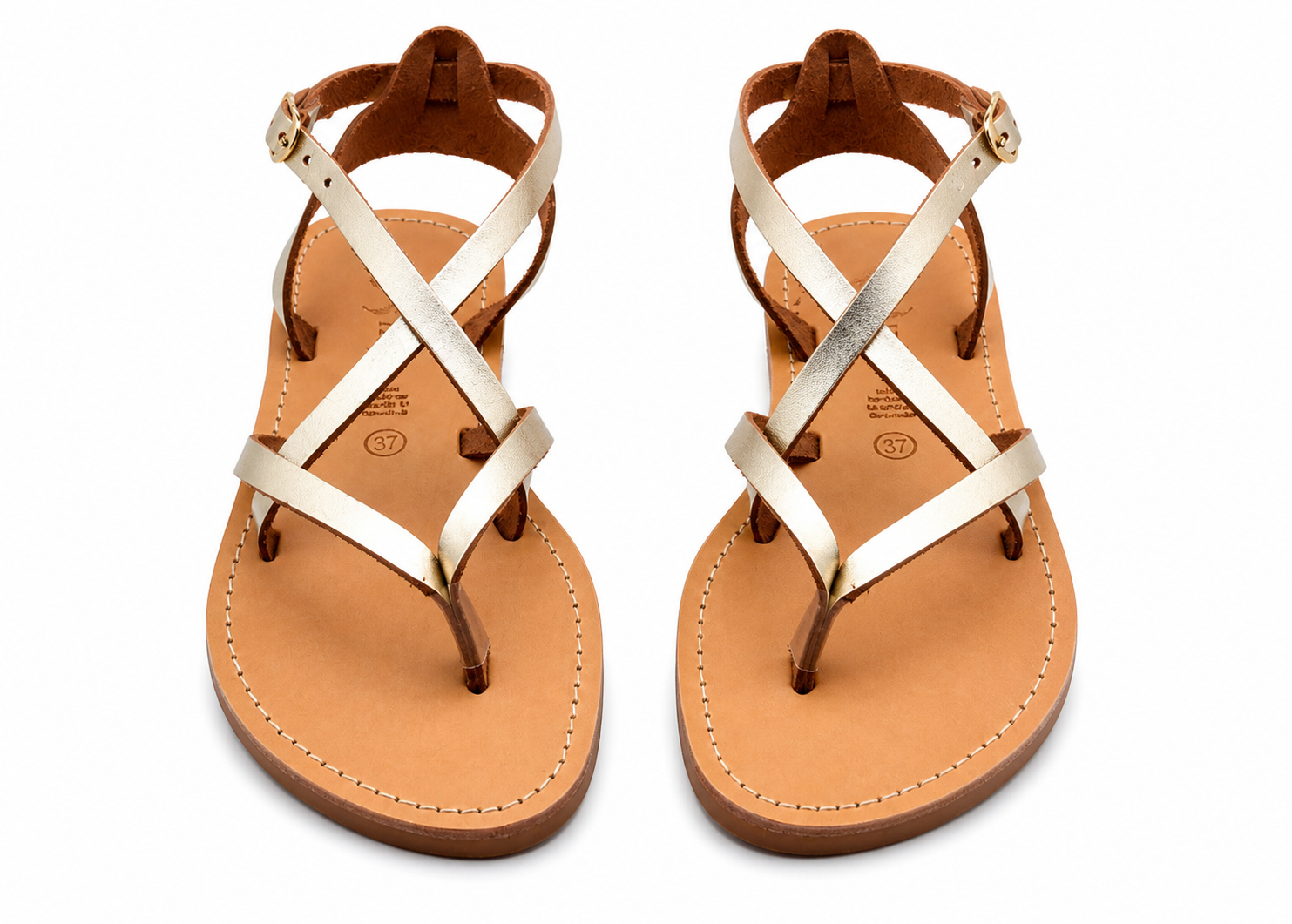 Marie Gold Sandals