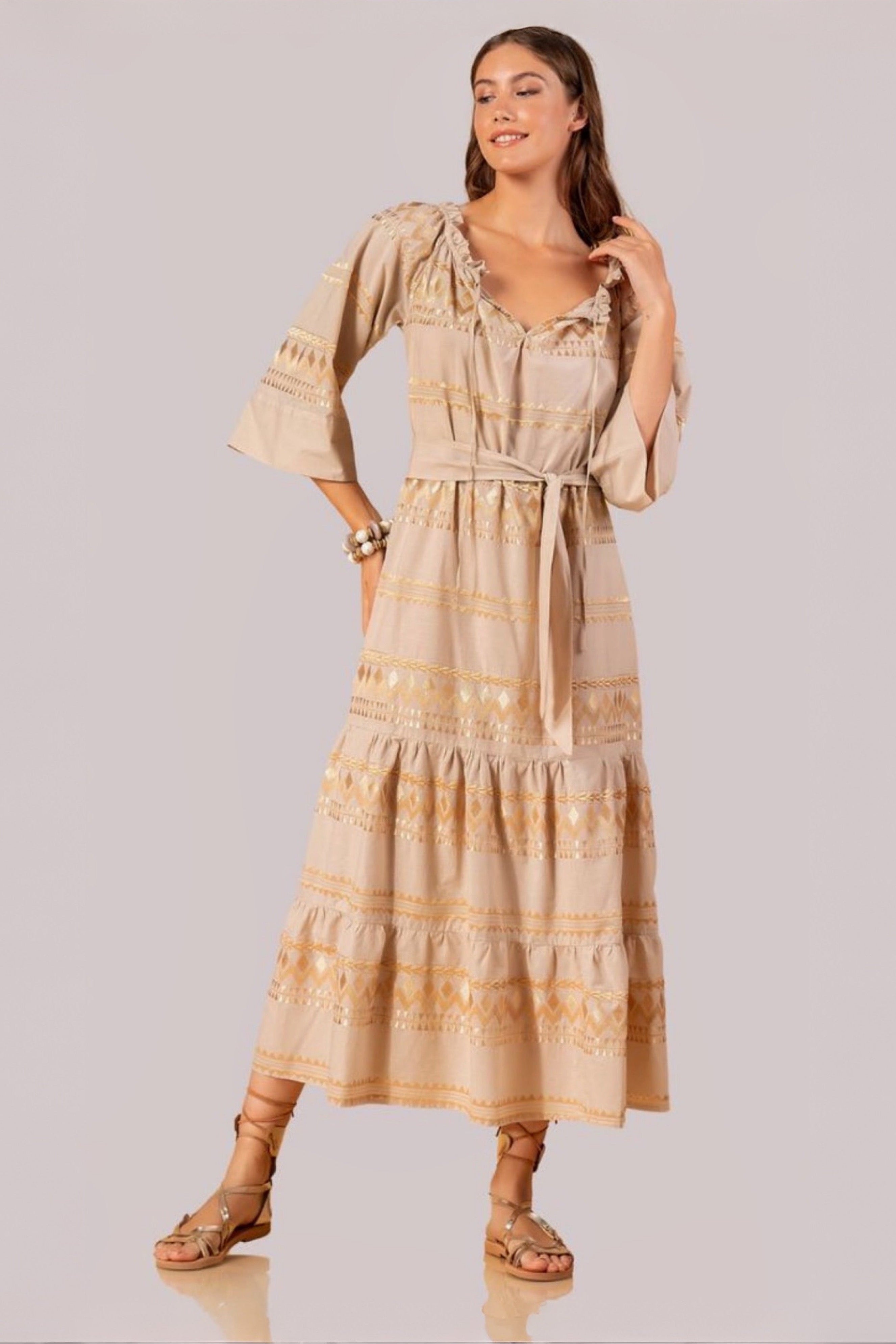 Selene Embroidered Dress