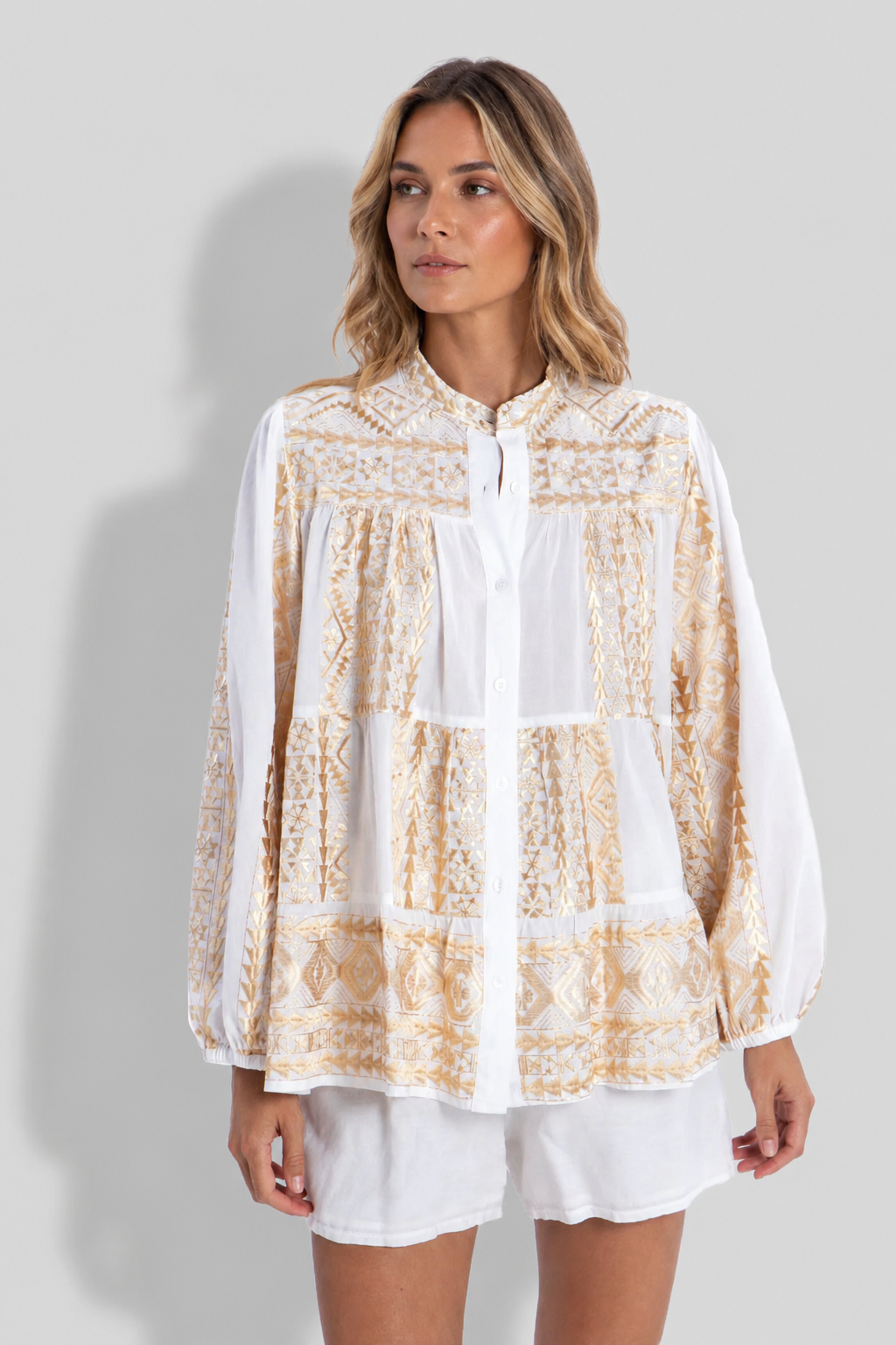 Triangle Ruffle Shirt