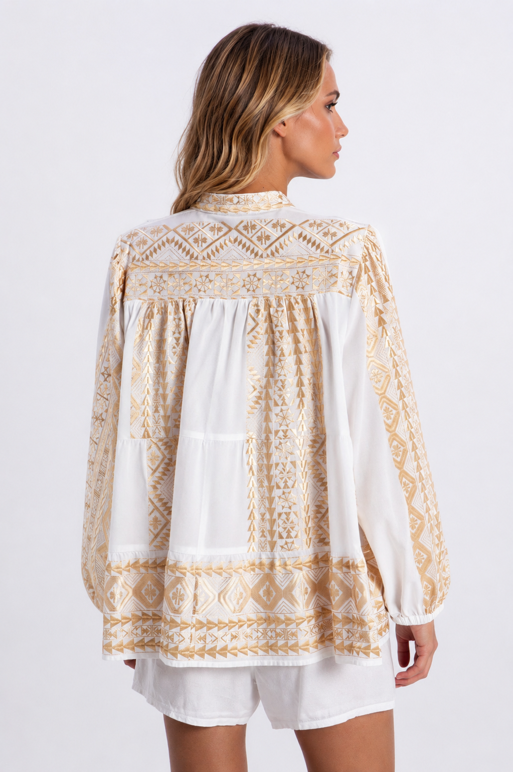 Triangle Ruffle Shirt.