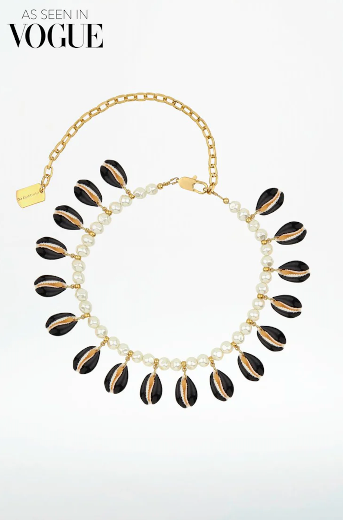Shell Necklace in Black