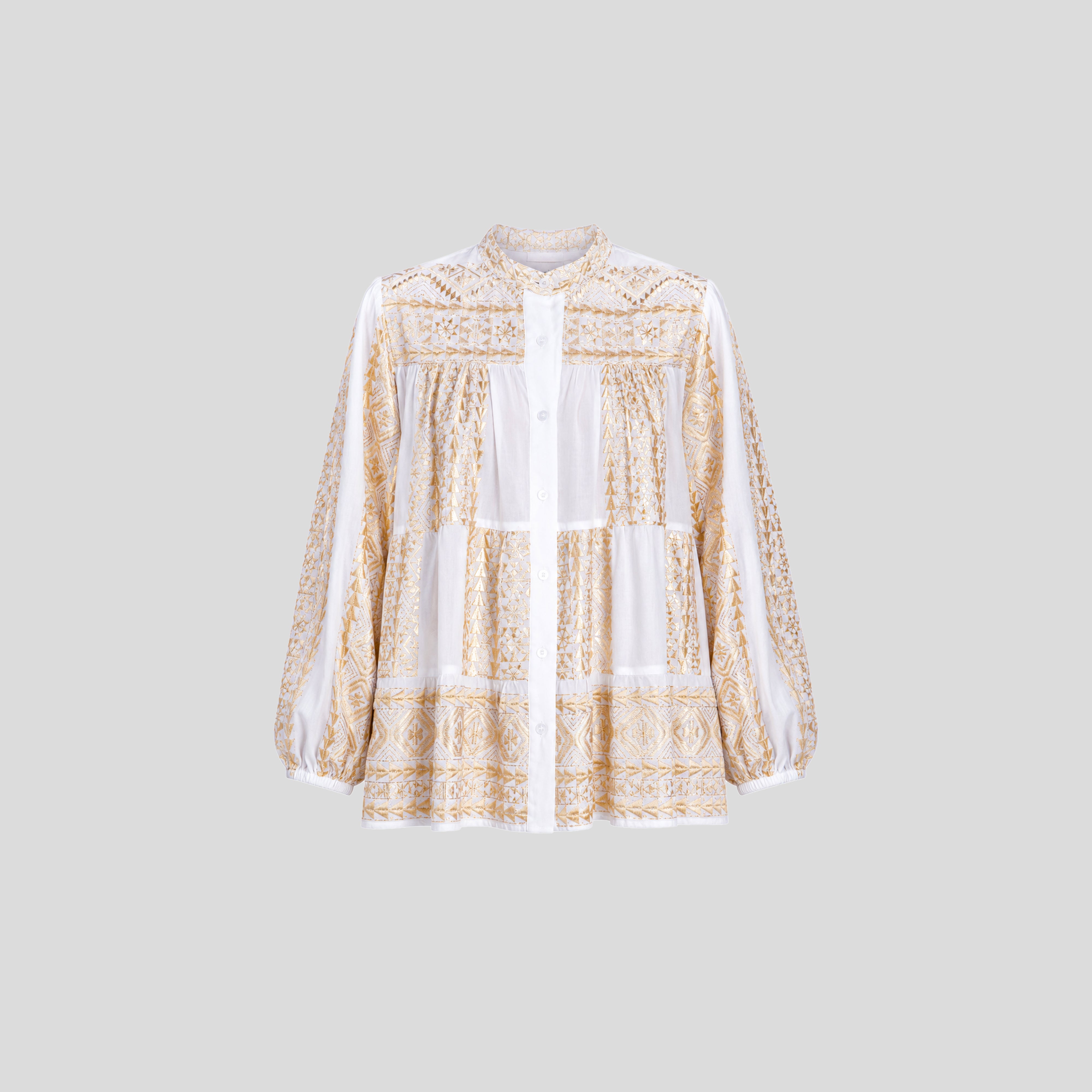 Triangle Ruffle Shirt.