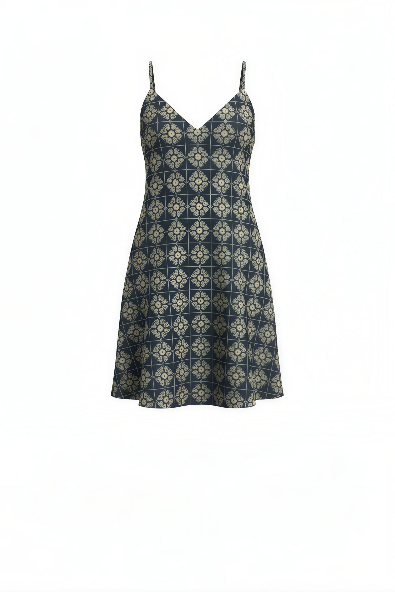 Greek Archaic Kori Daisy Cross-Straps Mini with embroidery