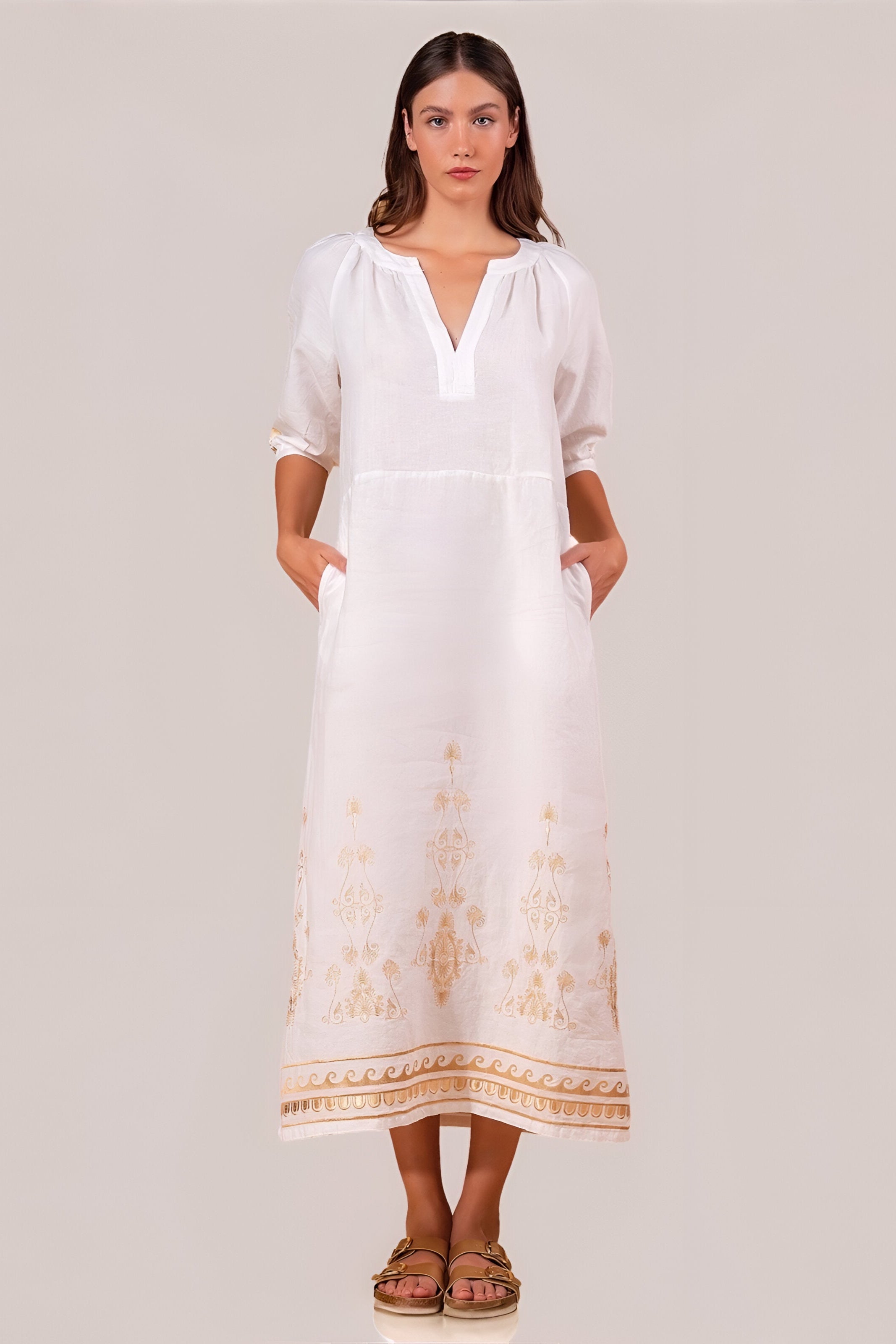 Eos Embroidered Dress
